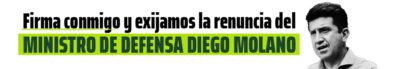 Firma contra Diego Molano