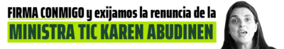 Firma contra Karen Abudinen